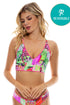 Luli Fama Fierce Soul Cross Back Bustier Top